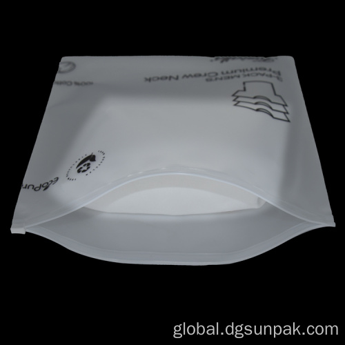 reclosable plastic recyclable plastic zip lock cloudy bag